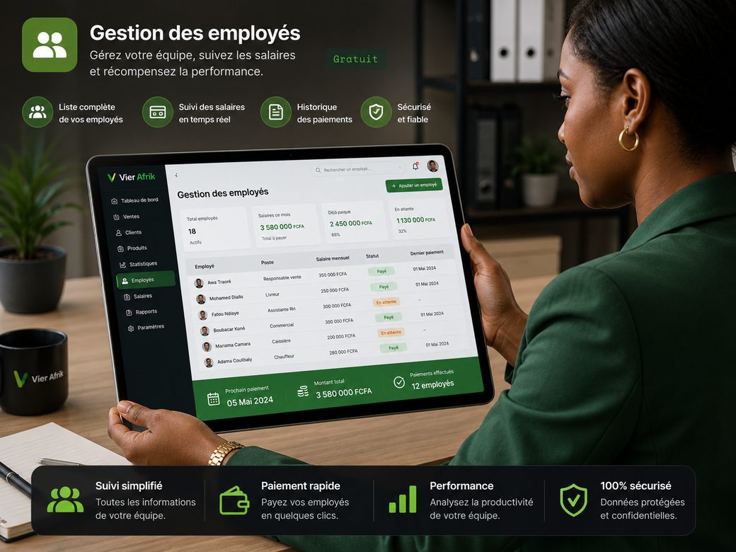 Gestion des employés, suivez votre équipe