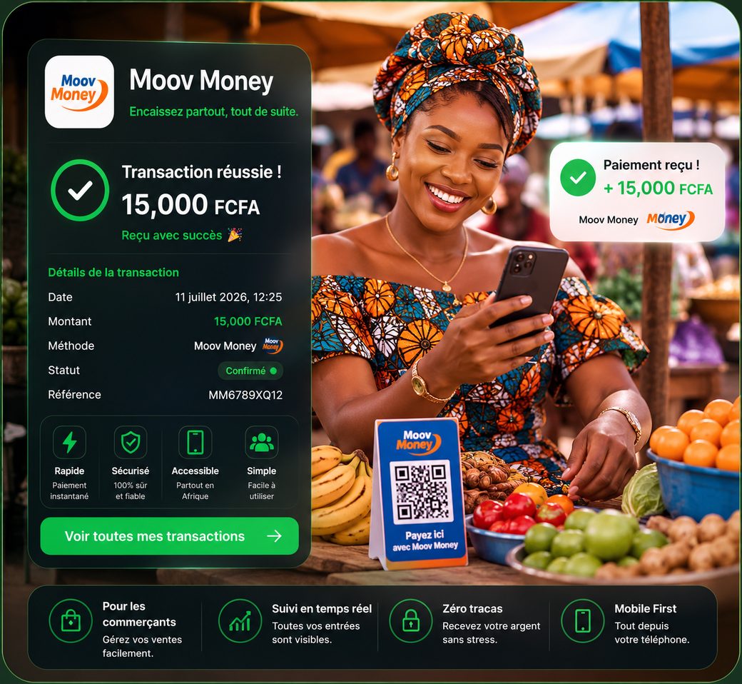 Moov Money, encaissez partout